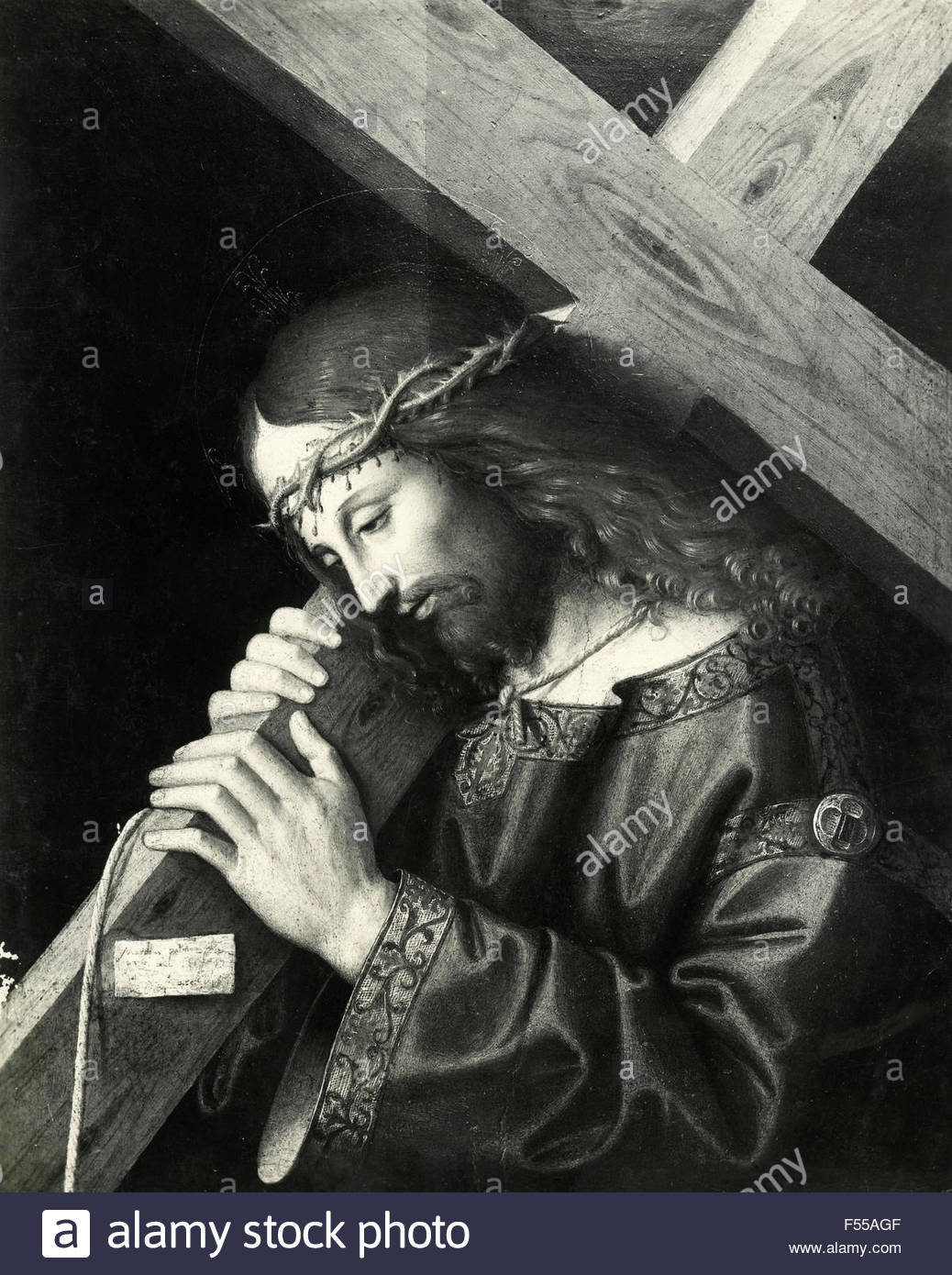 1038x1390 Vatican Picture Gallery, Warehouse Jesus Carrying The Cross Stock - Jesus Carrying The Cross Painting