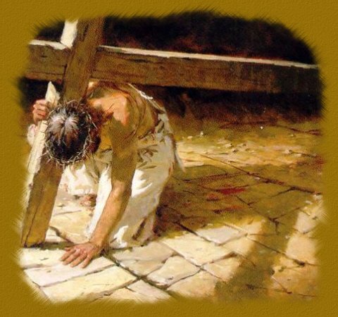 480x450 What Does It Mean - Jesus Carrying The Cross Painting