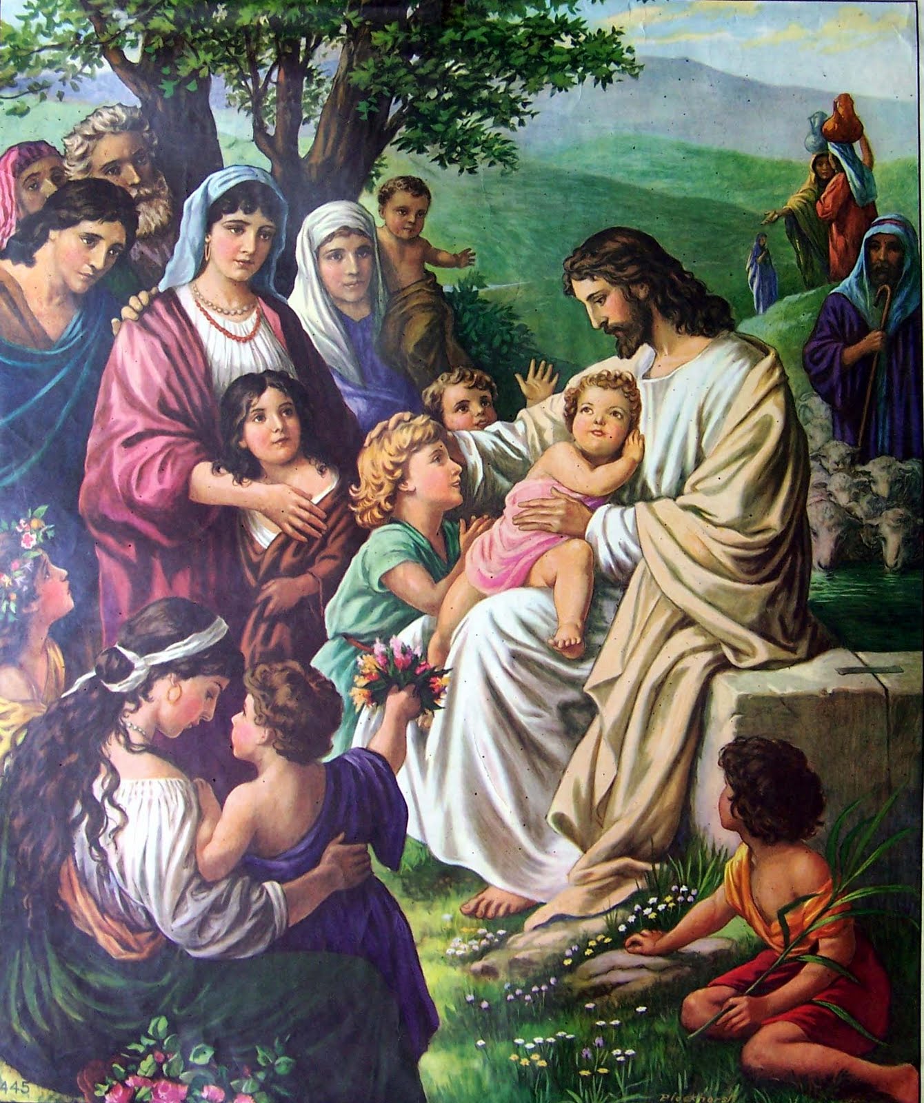 1340x1600 Jesus Christ And Christian Pictures Paintings And Images Of Jesus - Jesus Child Painting