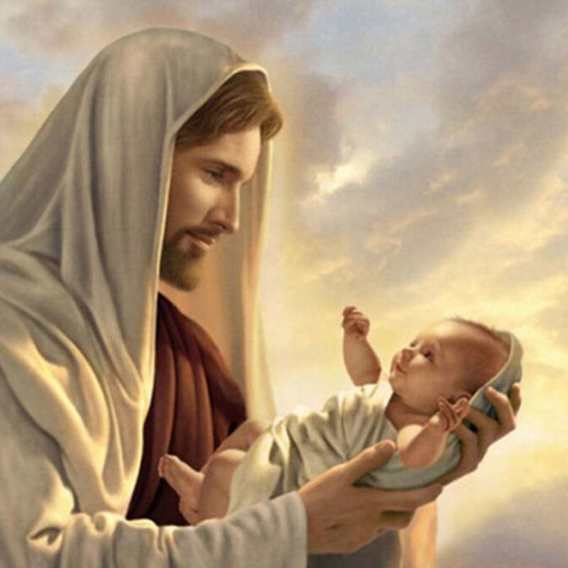 640x640 Jesus Child Needlework Square Embroidery Diy Diamond Painting - Jesus Child Painting