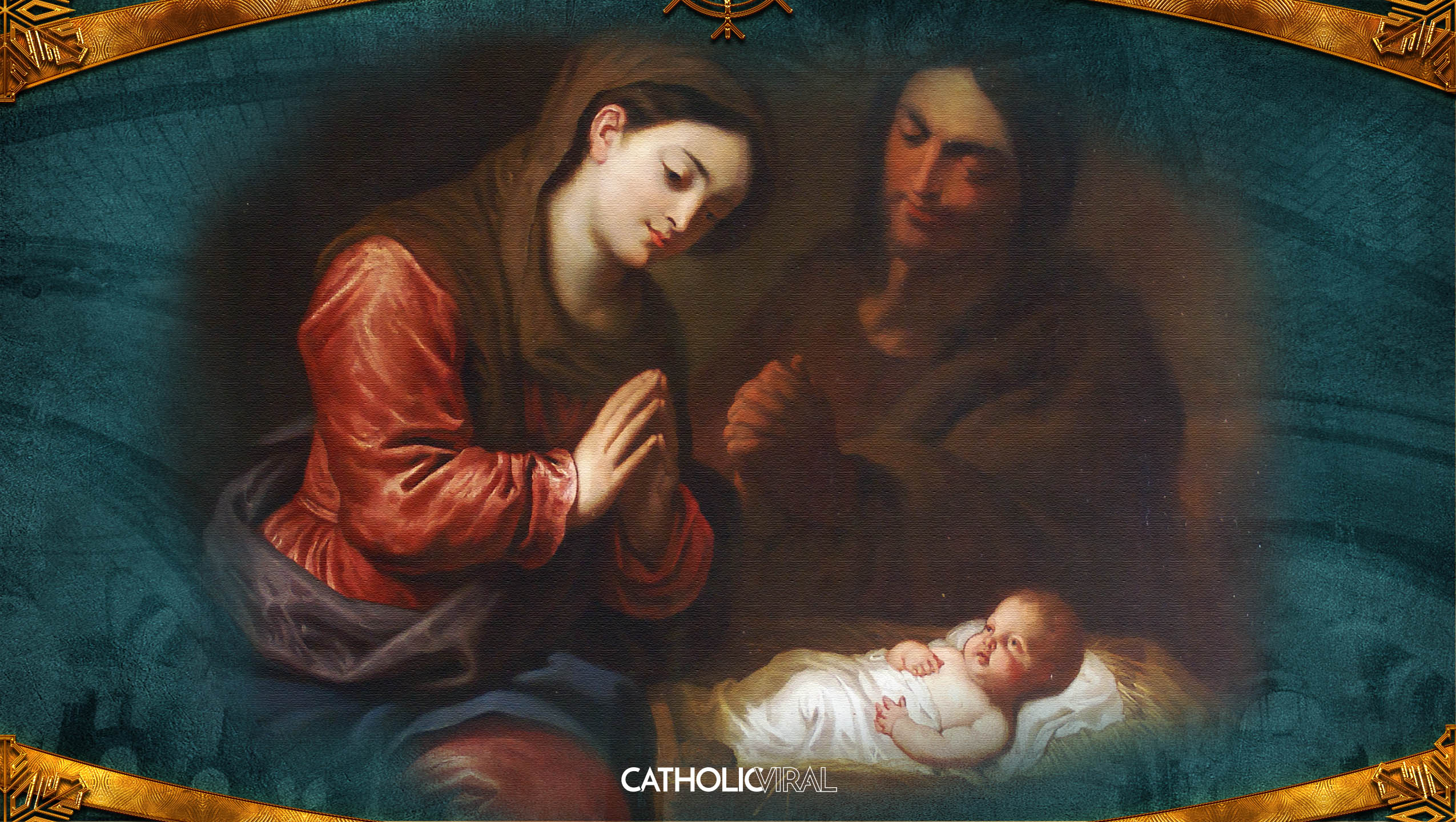 2550x1440 18 Gorgeous Classical Paintings Of The Nativity Hd Christmas - Jesus Child Painting