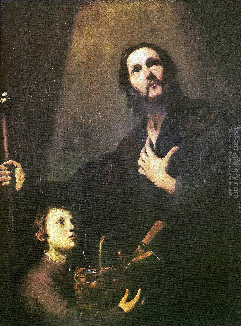 1000x1349 St Joseph And The Jesus Child Jusepe De Ribera Reproduction 1st - Jesus Child Painting