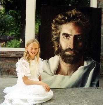 353x360 The Heaven Is For Real Painting Of Jesus Story - Jesus Child Painting