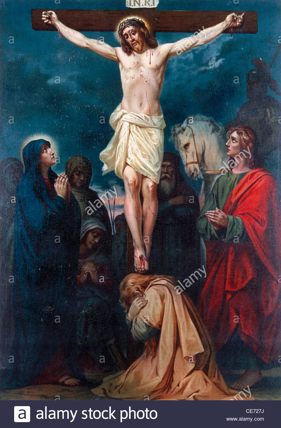 914x1390 Jesus Christ Crucified Painting Stock Photos Amp Jesus Christ - Jesus Christ Crucifixion Painting