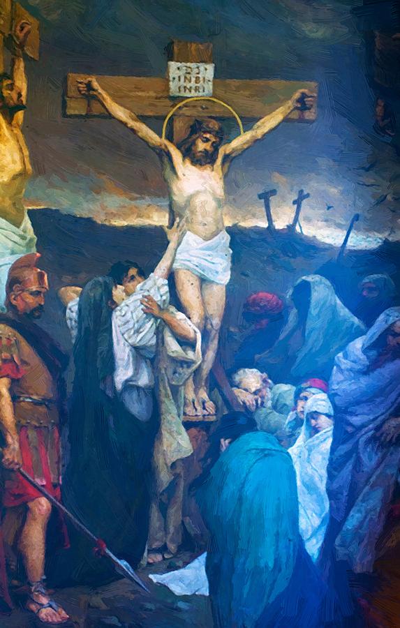 573x900 The Crucifixion Of Jesus Christ Painting By Kotarbinski Wilhelm - Jesus Christ Crucifixion Painting