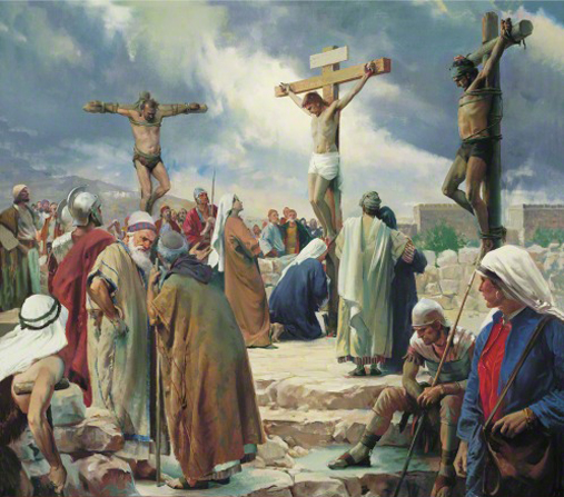 507x447 The Crucifixion - Jesus Christ Crucifixion Painting