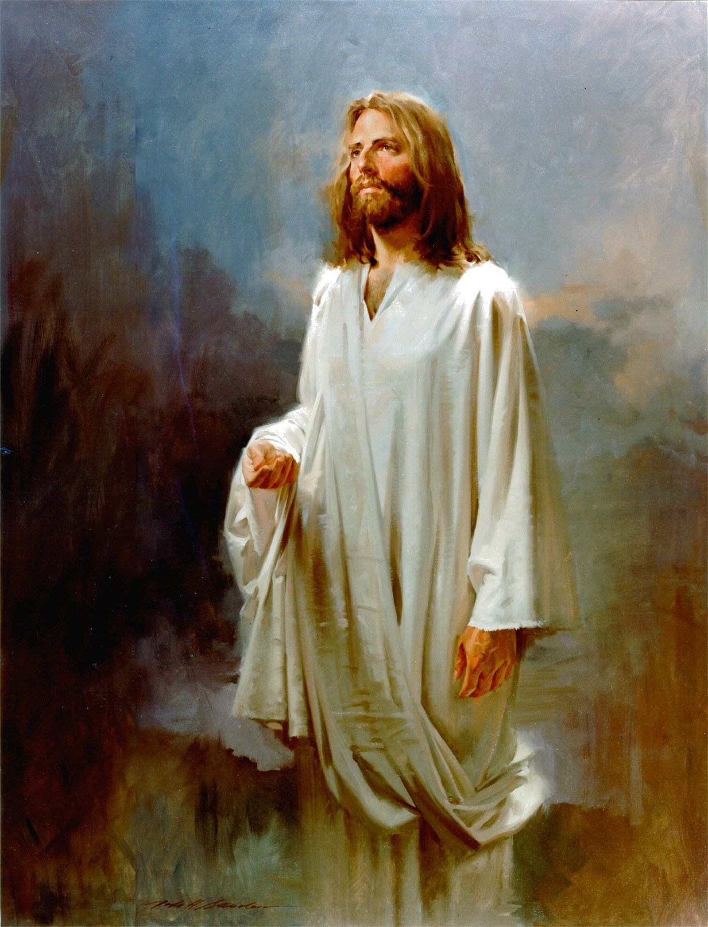 1400x1832 Jesus Christ Oil Painting John Howard Sanden - Jesus Christ Oil Painting
