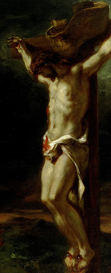 367x900 Jesus On The Cross Paintings Fine Art America - Jesus Christ On The Cross Painting