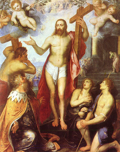 400x507 Oil Paintings Frames - Jesus Christ On The Cross Painting