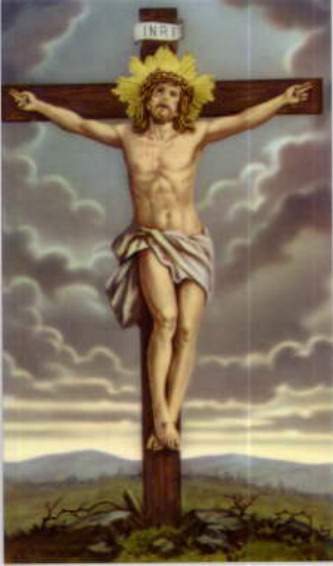 333x566 The Flash! October 10, 2013 - Jesus Christ On The Cross Painting