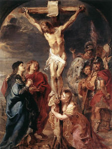 225x300 Art Oil Painting Peter Paul Rubens - Jesus Christ On The Cross Painting