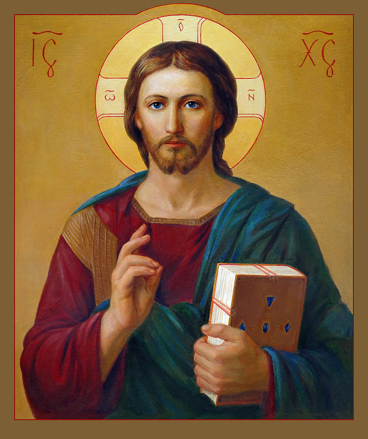 755x900 Jesus Christ Pantocrator Painting By Svitozar Nenyuk - Jesus Christ Painting