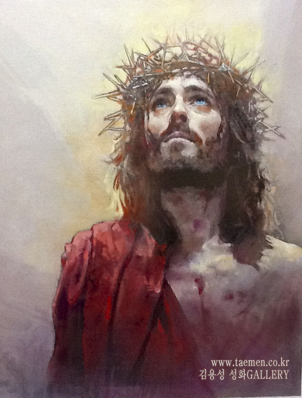 1181x1557 King Of Love Oil On Canvas By Yongsung Kim Robert Powell - Jesus Christ Painting