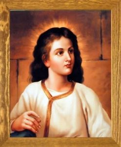 248x300 Jesus Christ At 12 Years Old Jesus Christ Brown Rust Framed Art - Jesus Christ Painting