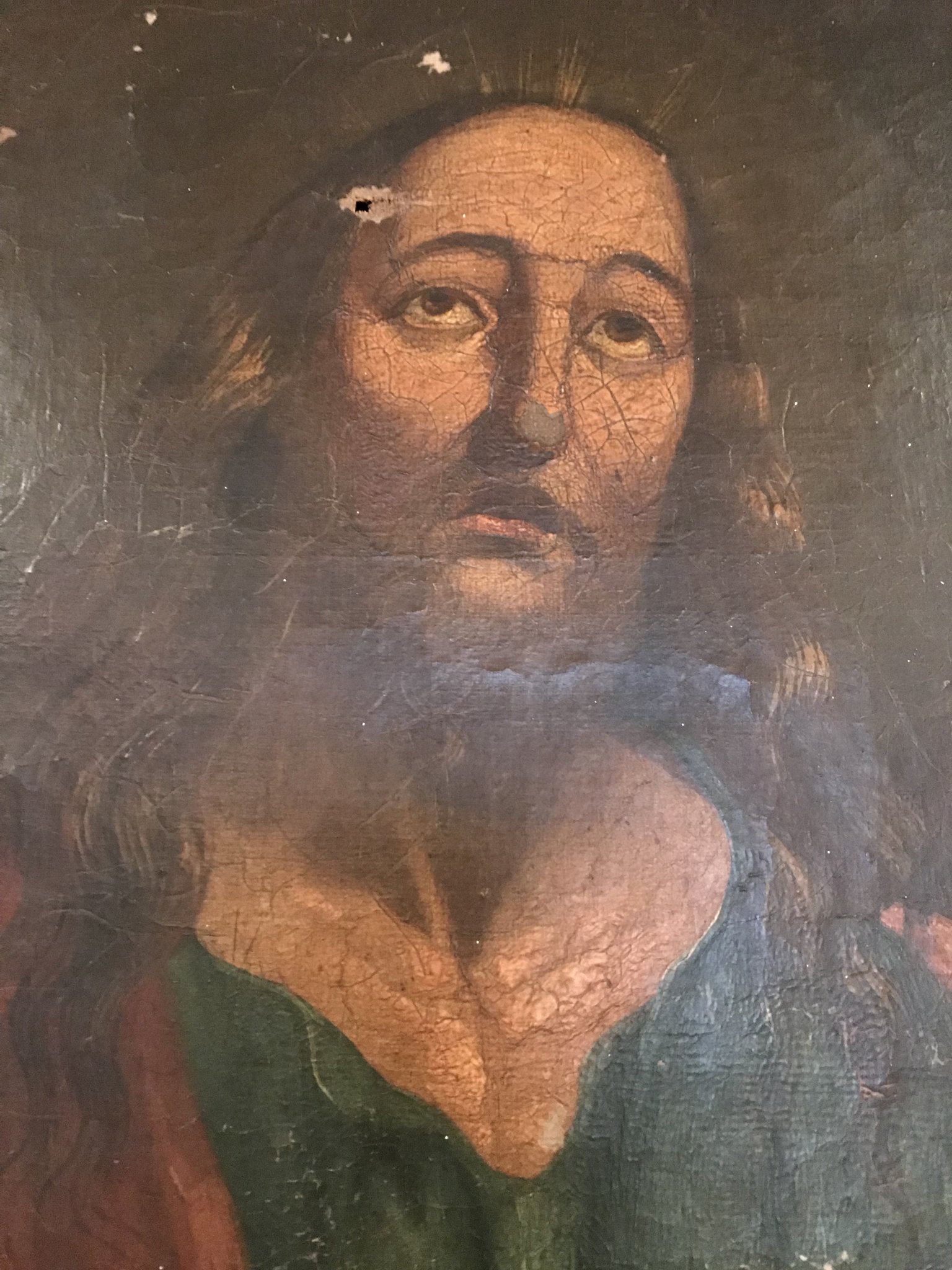 1536x2048 A Religious Oil Portrait Painting Depicting Jesus Christ - Jesus Christ Painting Images