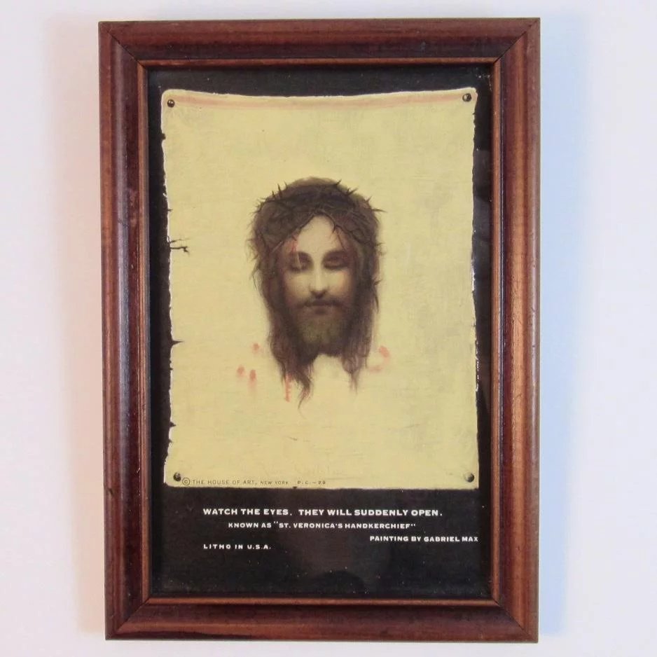 938x938 Jesus Christus Lithograph Of Gabriel Max Painting Of Christ On St - Jesus Christus Painting