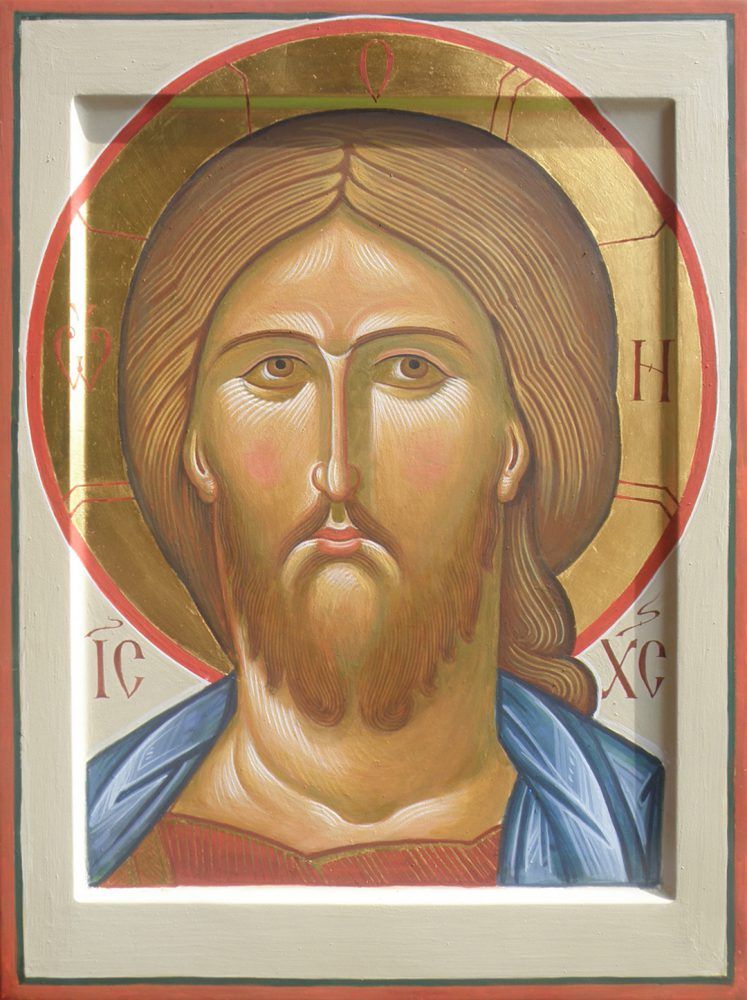 747x1000 Jesus Christus Amp Mutter Gottes Ikonenmaler Stoljarov - Jesus Christus Painting