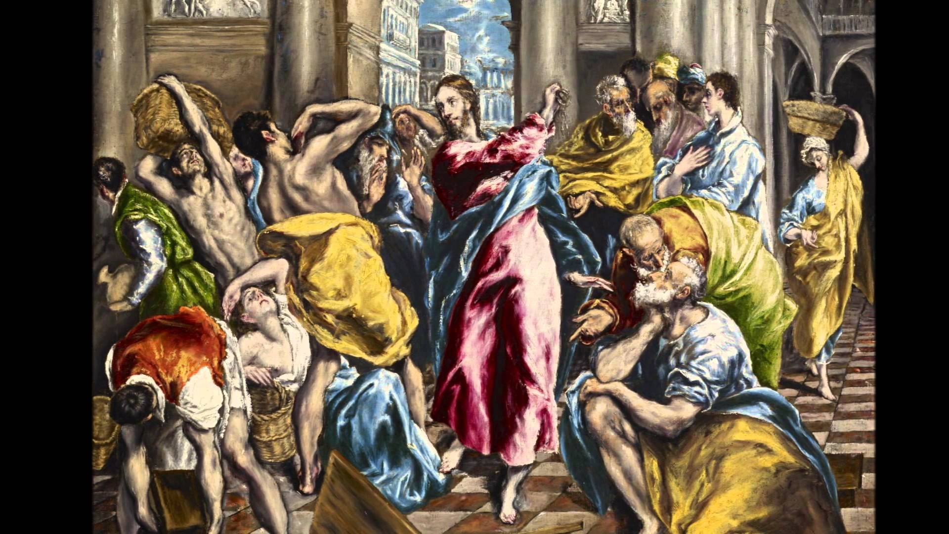 1920x1080 Jesus Cleansing Of The Temple - Jesus Cleanses The Temple Painting