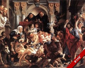 300x240 Lord Jesus Christ Cleansing The Temple Painting Christian Bible - Jesus Cleanses The Temple Painting