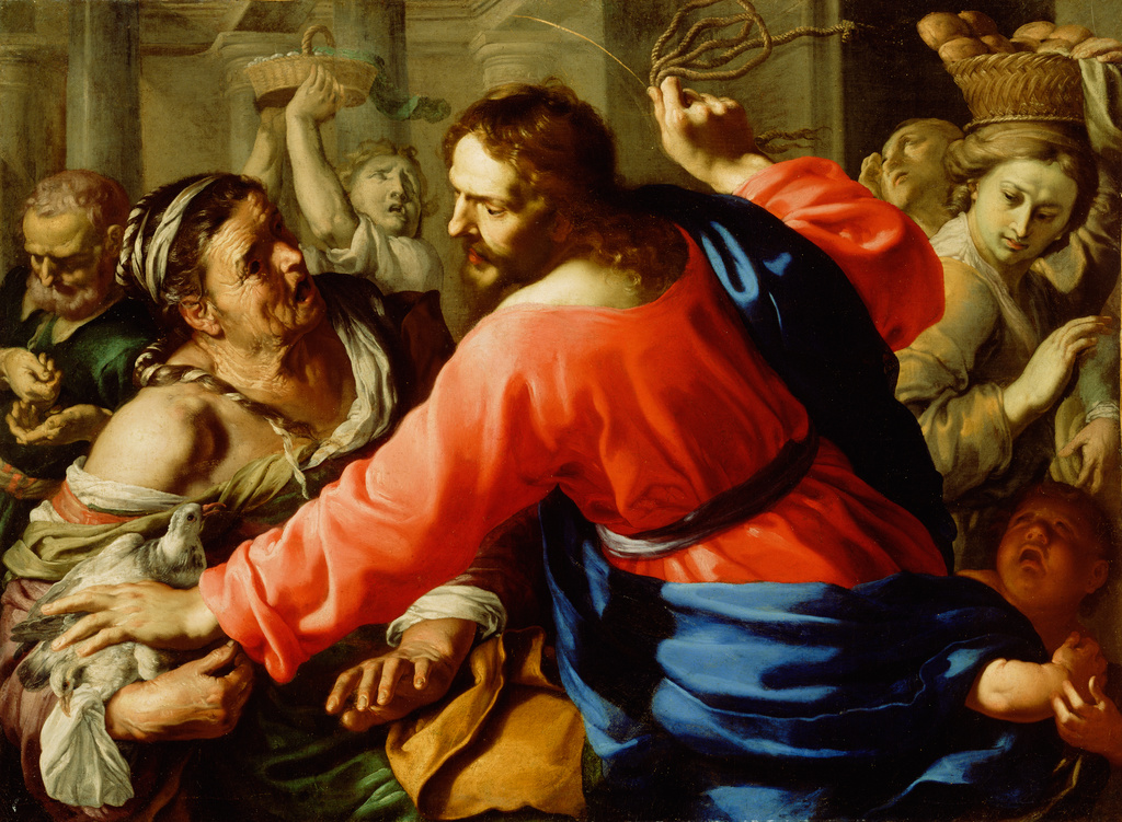 1024x751 Christ Cleansing The Temple (Getty Museum) - Jesus Cleanses The Temple Painting