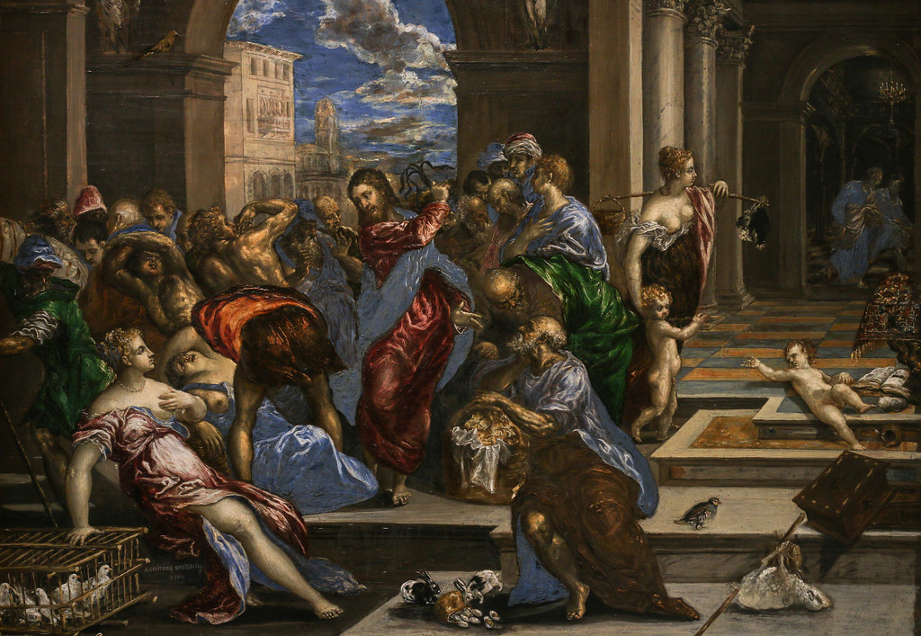 1024x707 Christ Cleansing The Temple Just Before The Jewish - Jesus Cleanses The Temple Painting