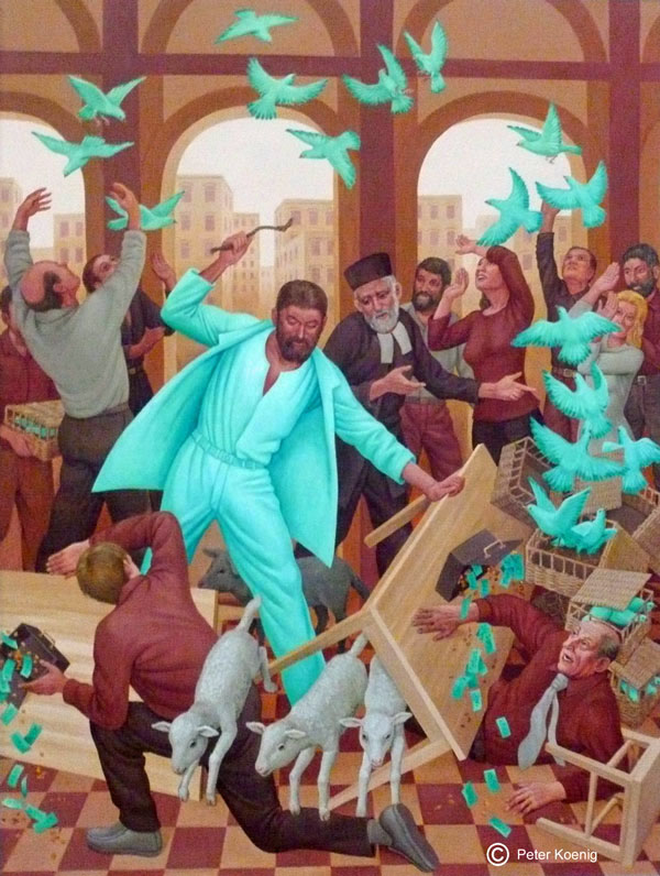 600x796 Cleansing Of The Temple Toward Beauty - Jesus Cleanses The Temple Painting