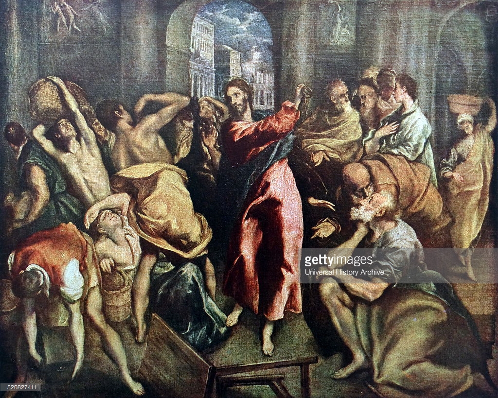 1024x819 Draining The Swamp - Jesus Cleansing The Temple Painting