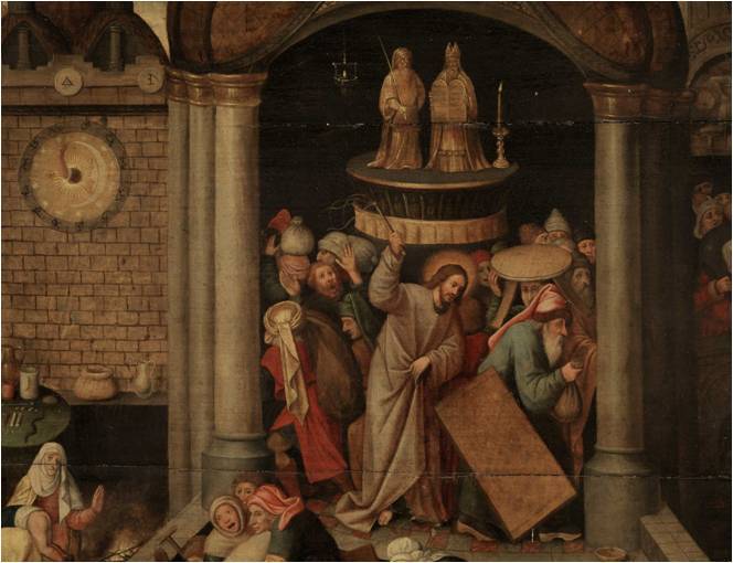 664x510 Temple Tantrums - Jesus Cleansing The Temple Painting