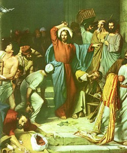 Jesus Cleansing The Temple Painting at PaintingValley.com | Explore ...