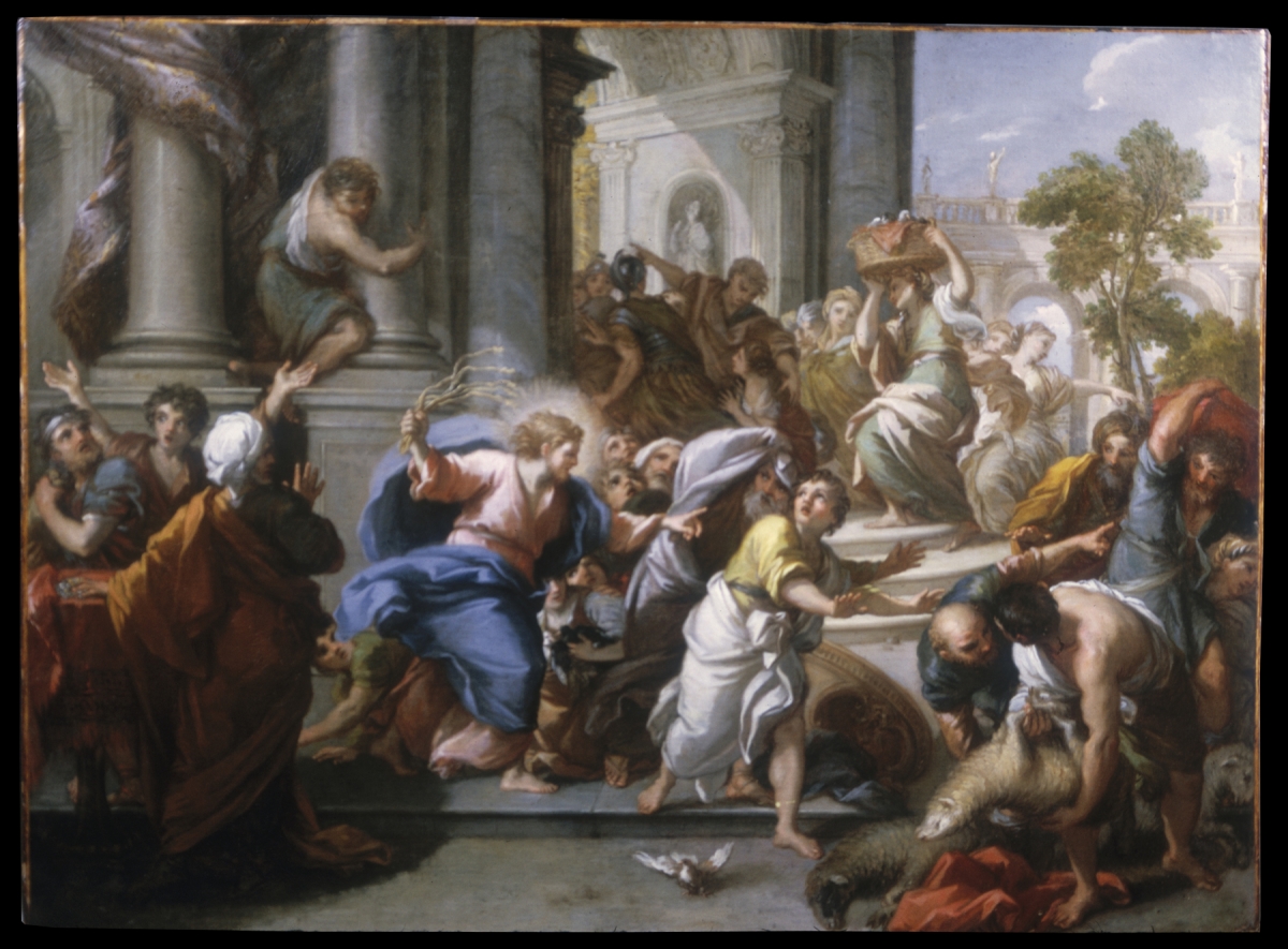 1200x885 Jesus Turned Over The Tables. How Angry Are Christians Allowed - Jesus Clears The Temple Painting