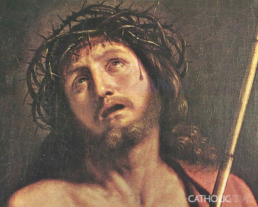 jesus christ crown of thorns painting