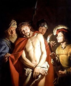 250x300 Ecce Homo Jesus U200bu200bchrist With Crown Of Thorns Painting By Matthias - Jesus Crown Of Thorns Painting