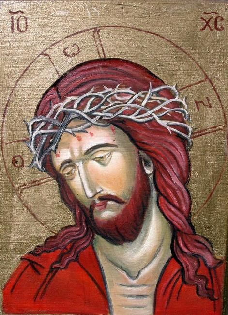 471x650 Jesus' Crown Of Thorns (Sorinapostolescu) - Jesus Crown Of Thorns Painting