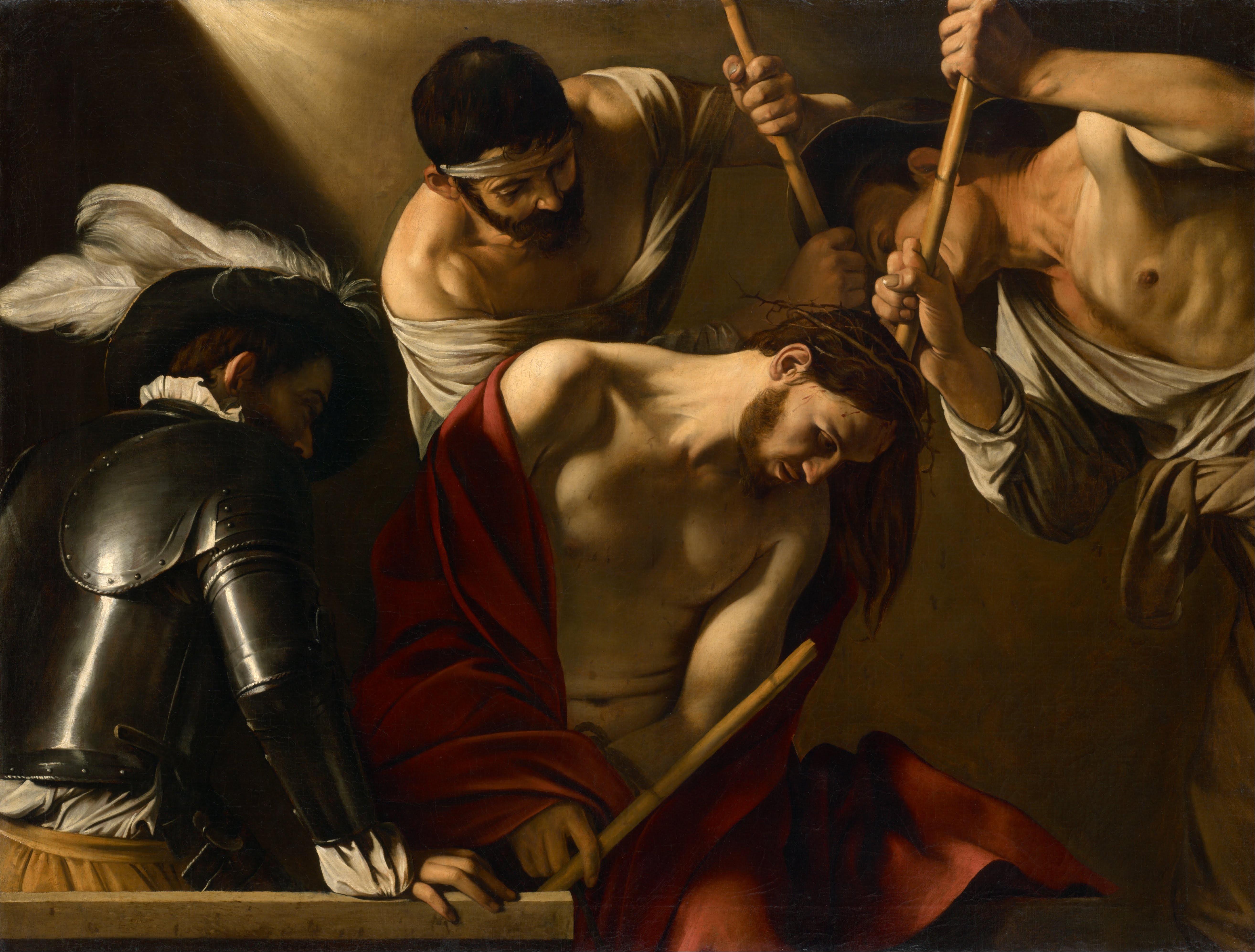 5256x3987 The Crowning With Thorns (Caravaggio) - Jesus Crown Of Thorns Painting
