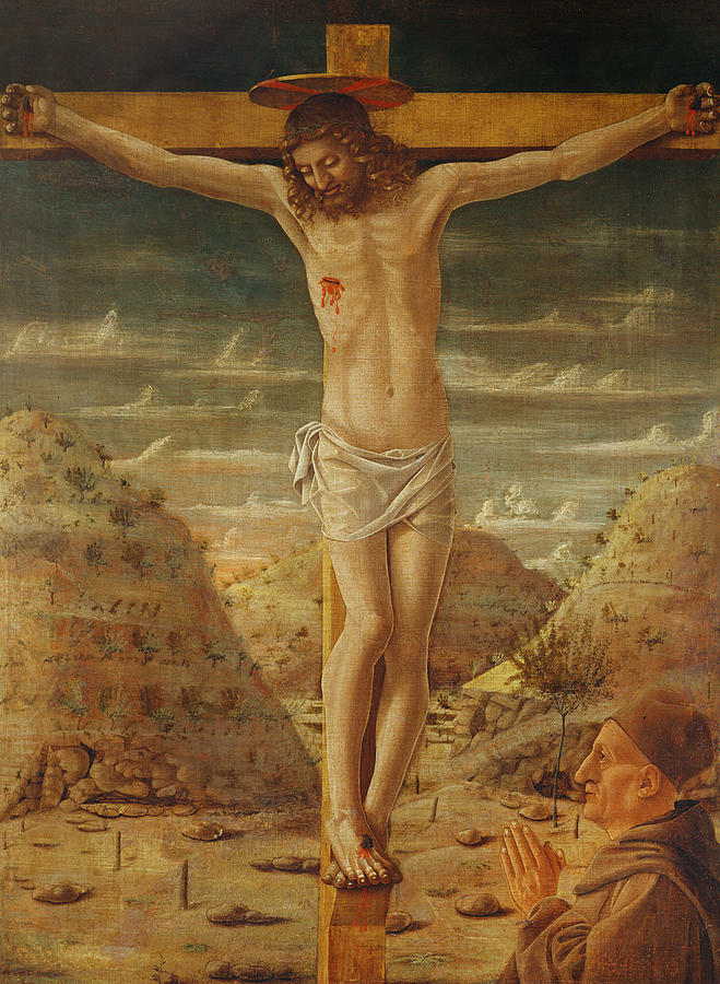 659x900 The Crucifixion Painting By Giovanni Bellini - Jesus Crucifixion Painting
