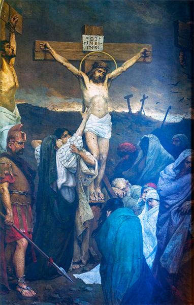 382x600 The Crucifixion Of Jesus Christ - Jesus Crucifixion Painting