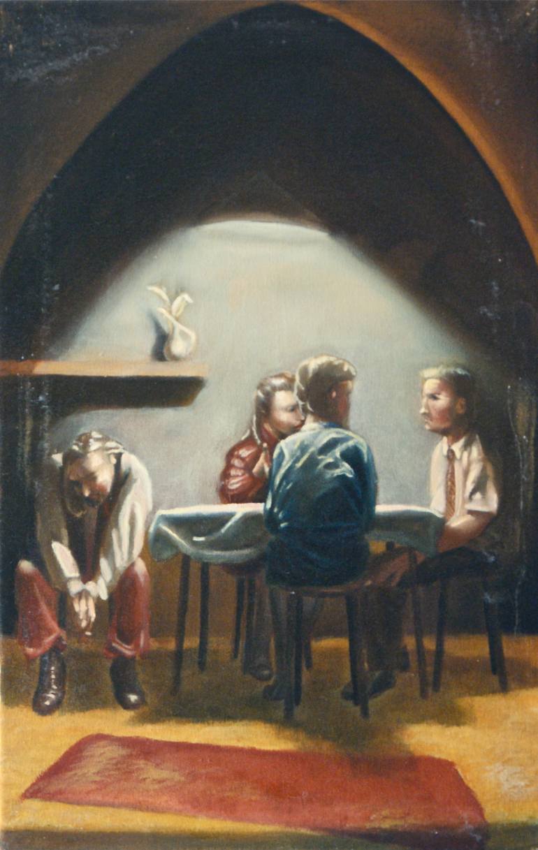 770x1217 Saatchi Art 1. Jesus Is Condemned To Death Painting By Stephen Reed - Jesus Death Painting