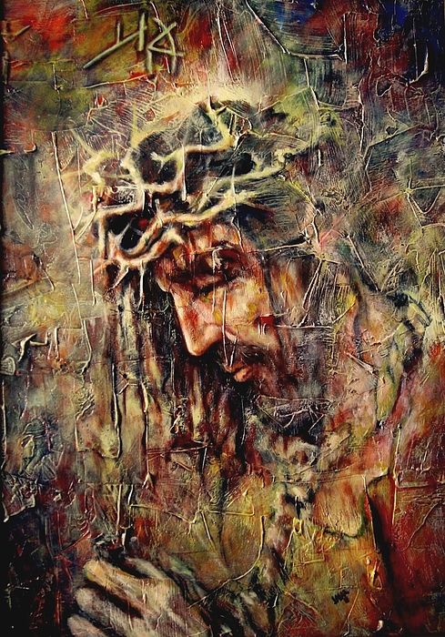 489x700 Yeshua Painting By Jesus Alberto Arbelaez Arce Jesus Christ - Jesus Death Painting