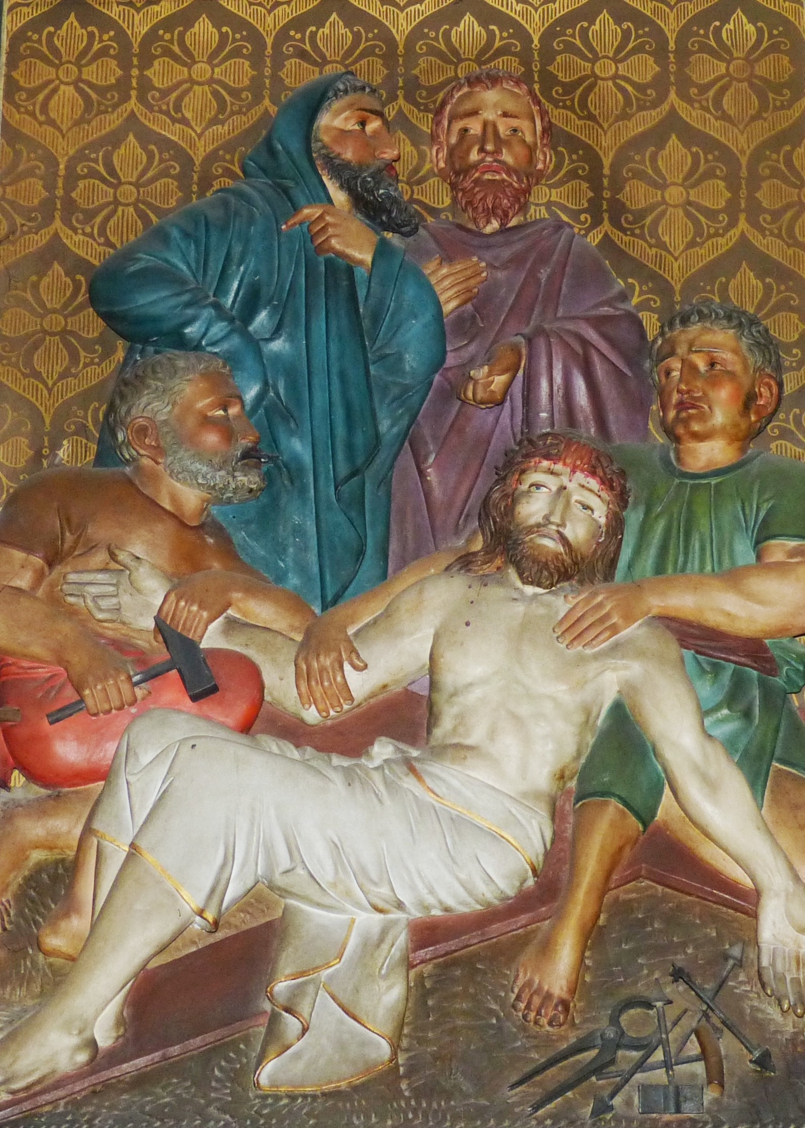 1594x2235 Free Images Church, Death, Painting, Catholic, Christ, Art - Jesus Death Painting