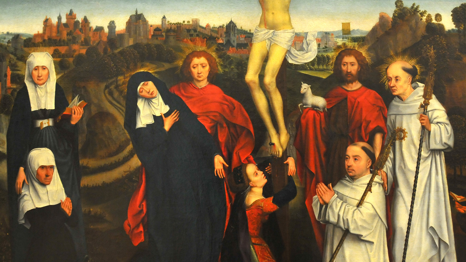 1536x864 Mary - Jesus Dying On The Cross Painting