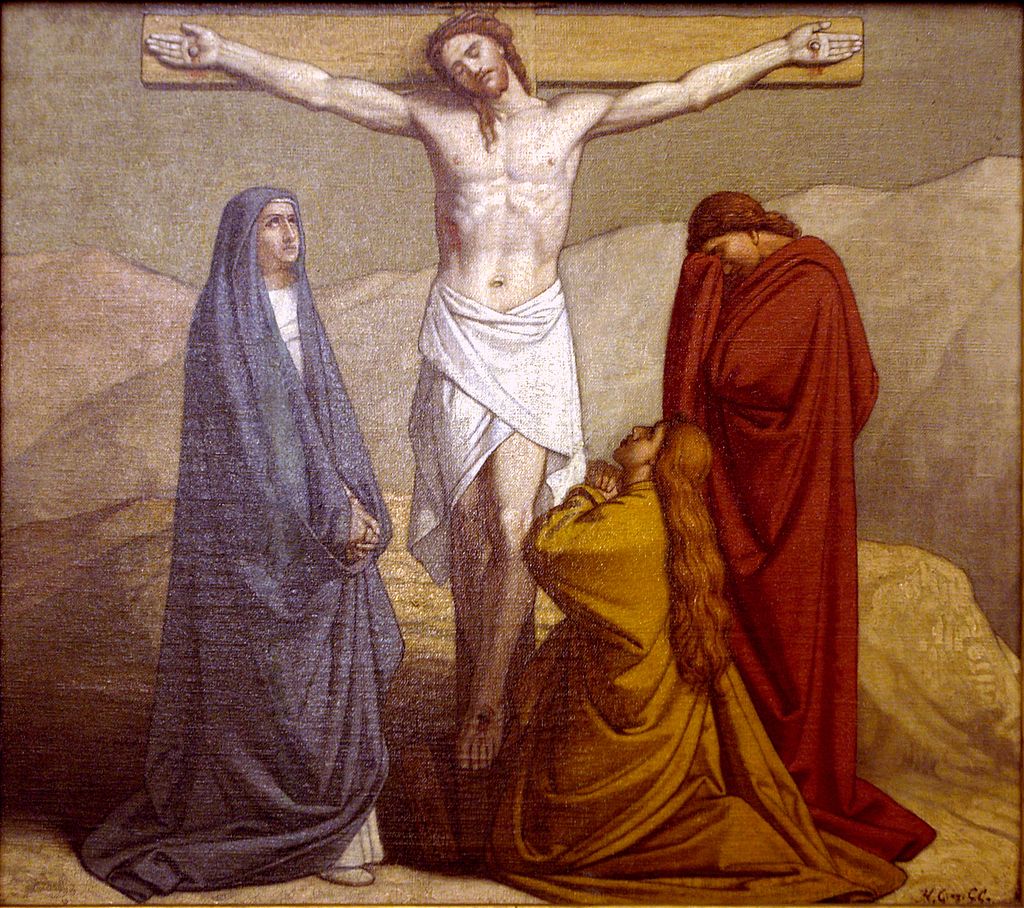1024x908 Stations Of The Cross Saintland - Jesus Dying On The Cross Painting