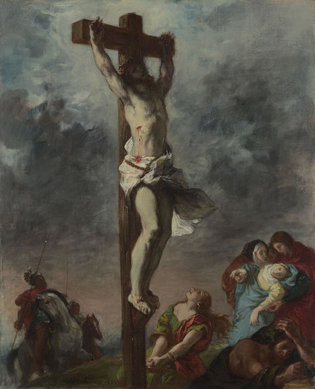 649x800 When Jesus Died On The Cross . - Jesus Dying On The Cross Painting