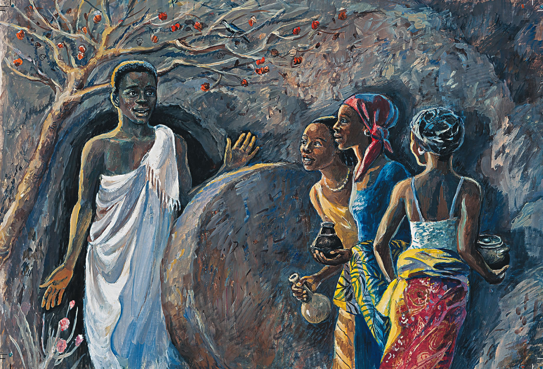 1843x1252 Sunday The Day Of Resurrection - Jesus Empty Tomb Painting