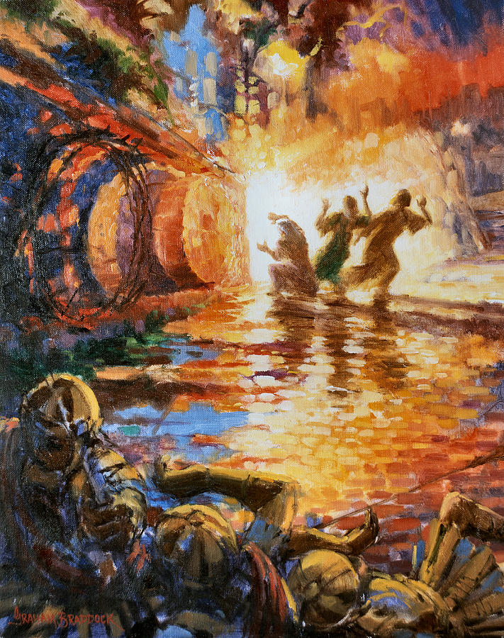 711x900 Women At The Tomb Painting By Graham Braddock - Jesus Empty Tomb Painting