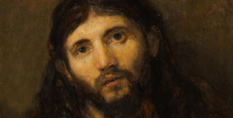 800x406 Rembrandt's Face Of Jesus Ray Downing - Jesus Face Painting
