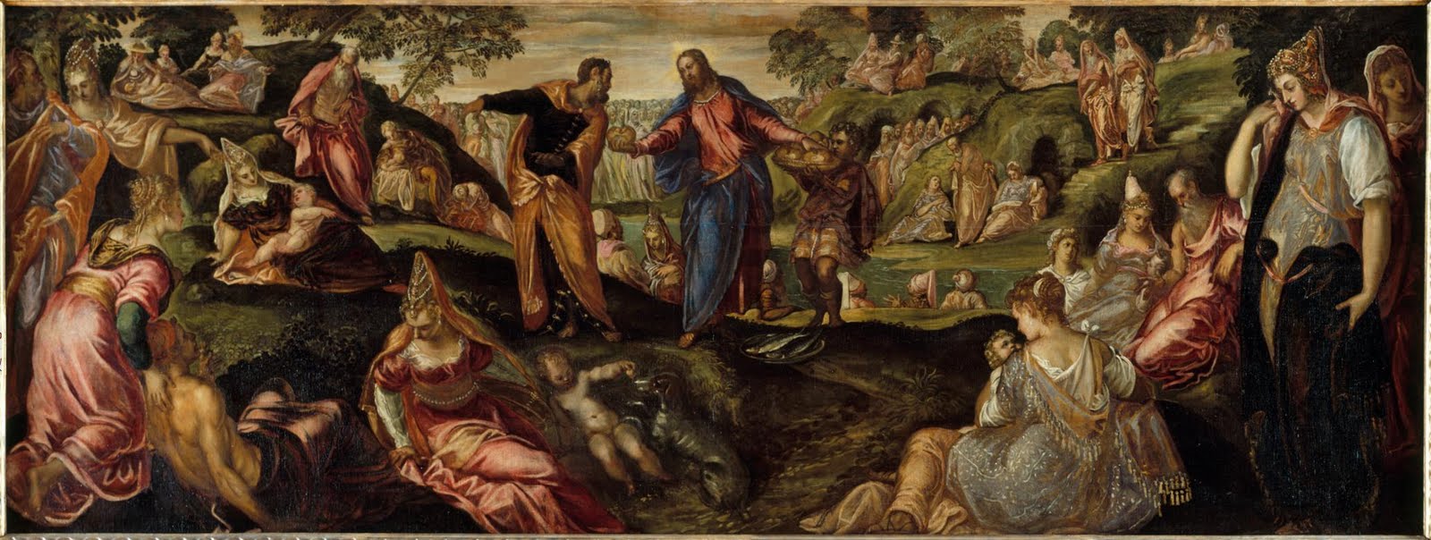 1600x604 Icons Amp Imagery The Feeding Of The 5,000 - Jesus Feeds 5000 Painting