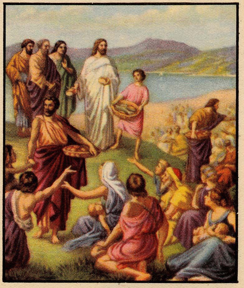 783x921 Matthew 1413 21 Jesus Feeds The 5000 Bible Stories - Jesus Feeds 5000 Painting
