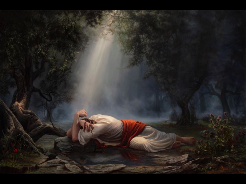 800x600 Gethsemane - Jesus Gethsemane Painting