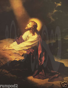 232x300 Jesuschristvintagepaintingposterjesus In The Garden - Jesus Gethsemane Painting
