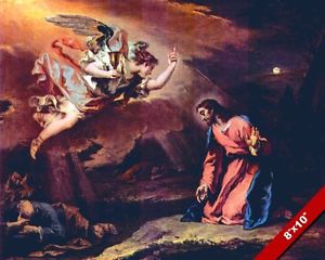 300x240 Lord Jesus Christ Suffering In Gethsemane Painting Bible Art Real - Jesus Gethsemane Painting